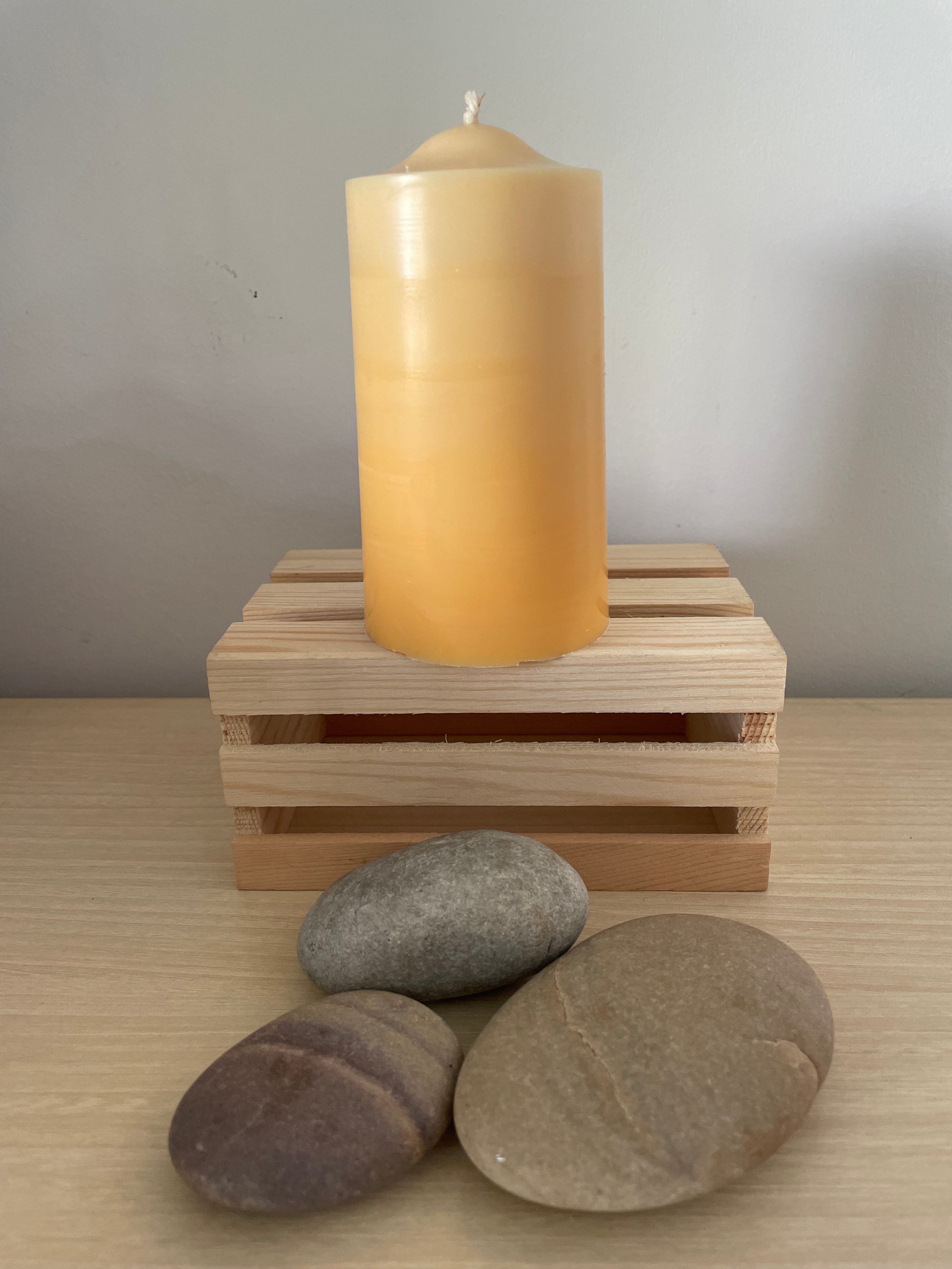 Homemade Soy Wax Ombré Pillar Candles (vegan, unscented, various colours available)