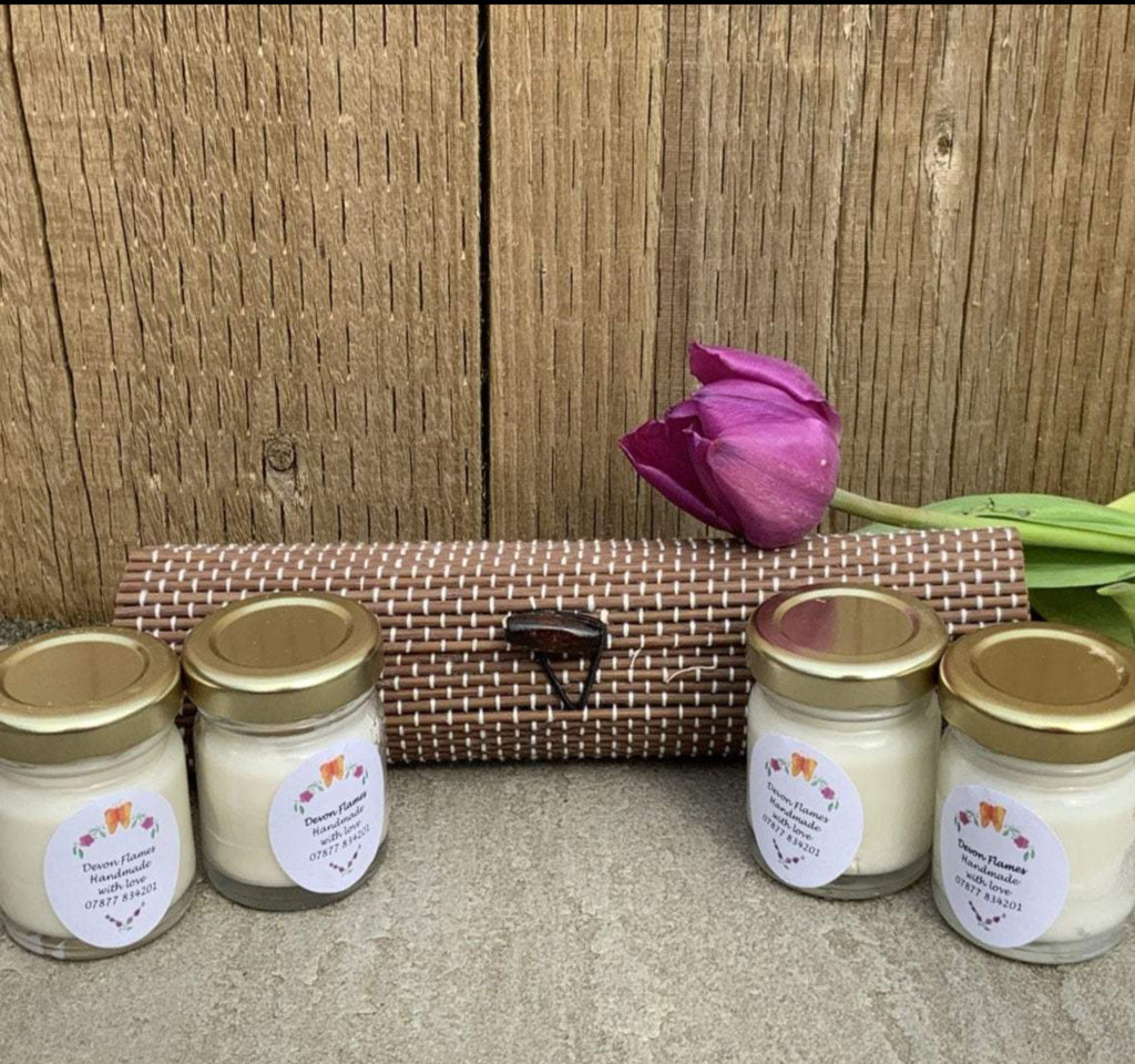 Vegan Soy Wax Small Jar Candles Gift Set in Bamboo Tube