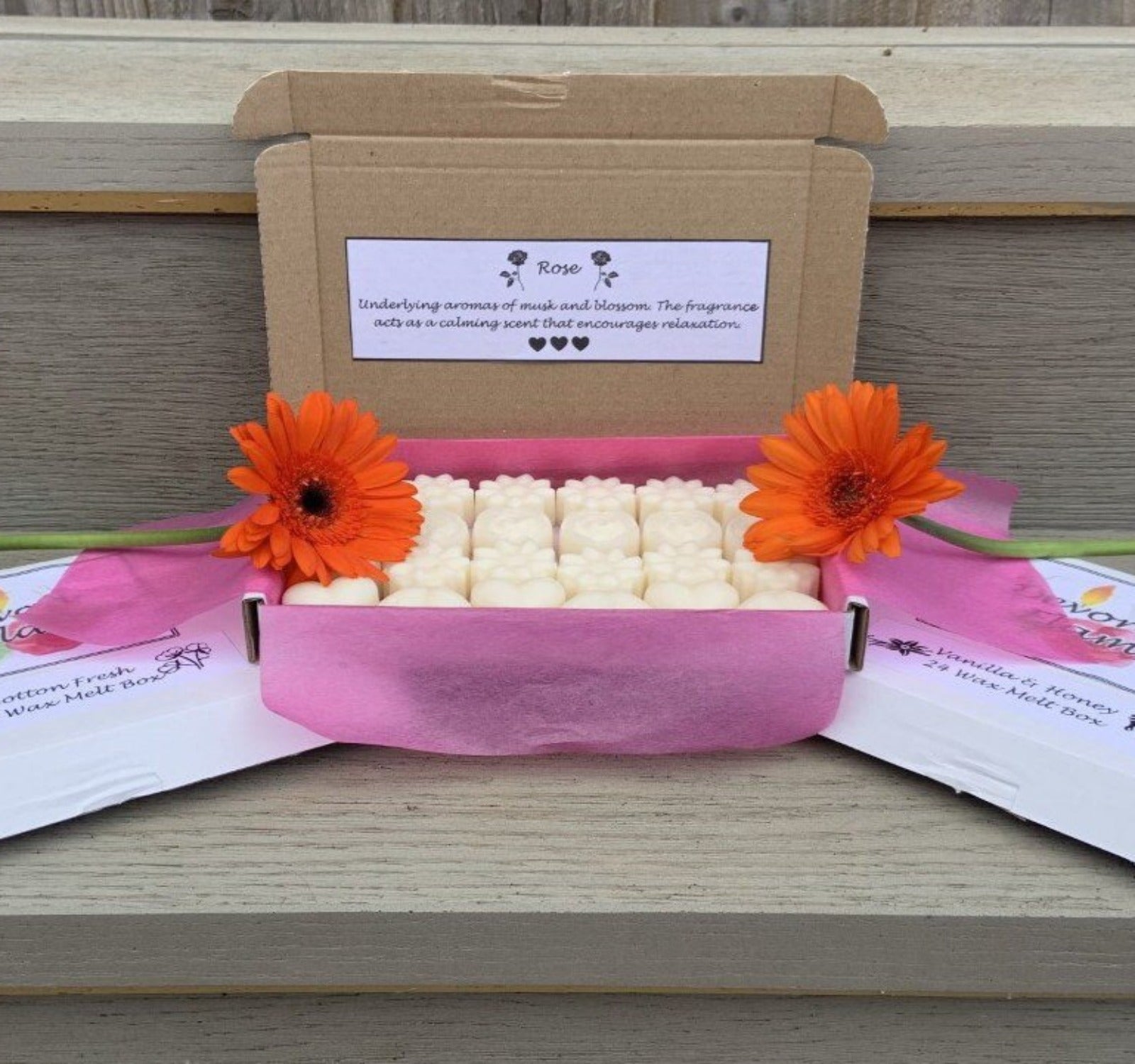 Homemade Soy Wax Melt Box - 24 Wax Melts, 13 Different Scents Available - single box