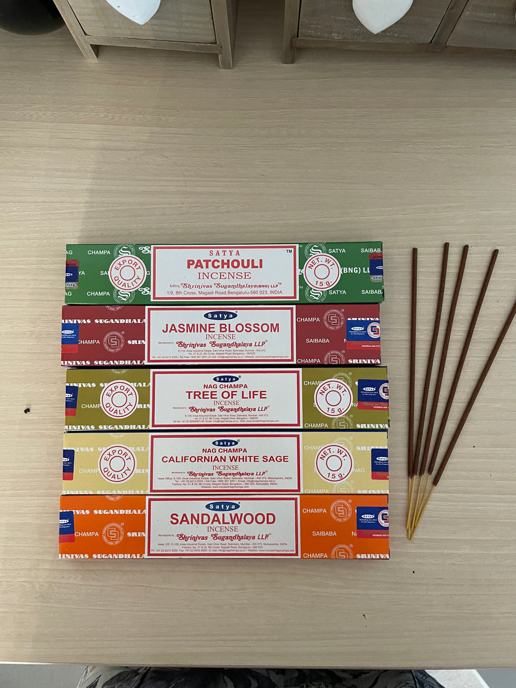 Satya Incense Sticks - 5 scents to choose from - set 2